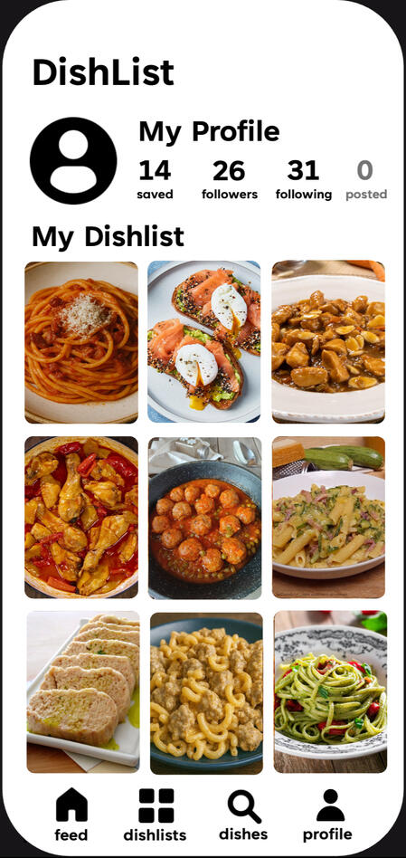 Swipe dishes from creators and home cooks